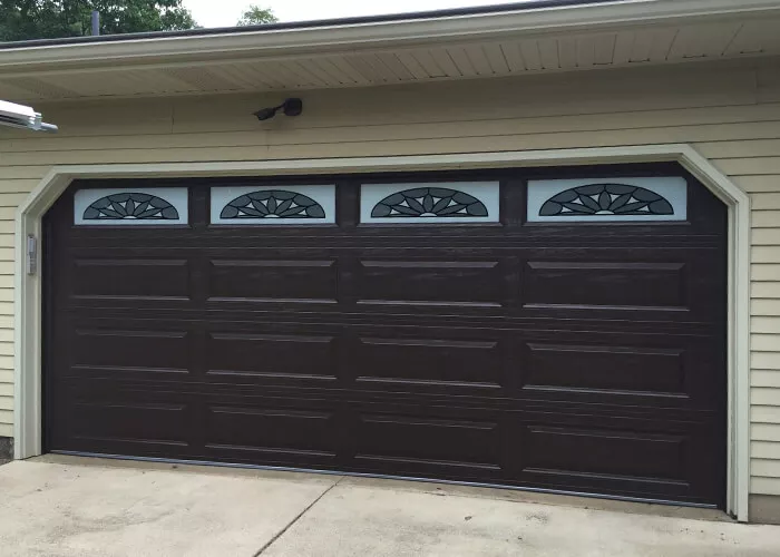 Amarr Garage Doors, 9' x 7', Classica Tuscany, Sandtone, with decorative hardware, Seine